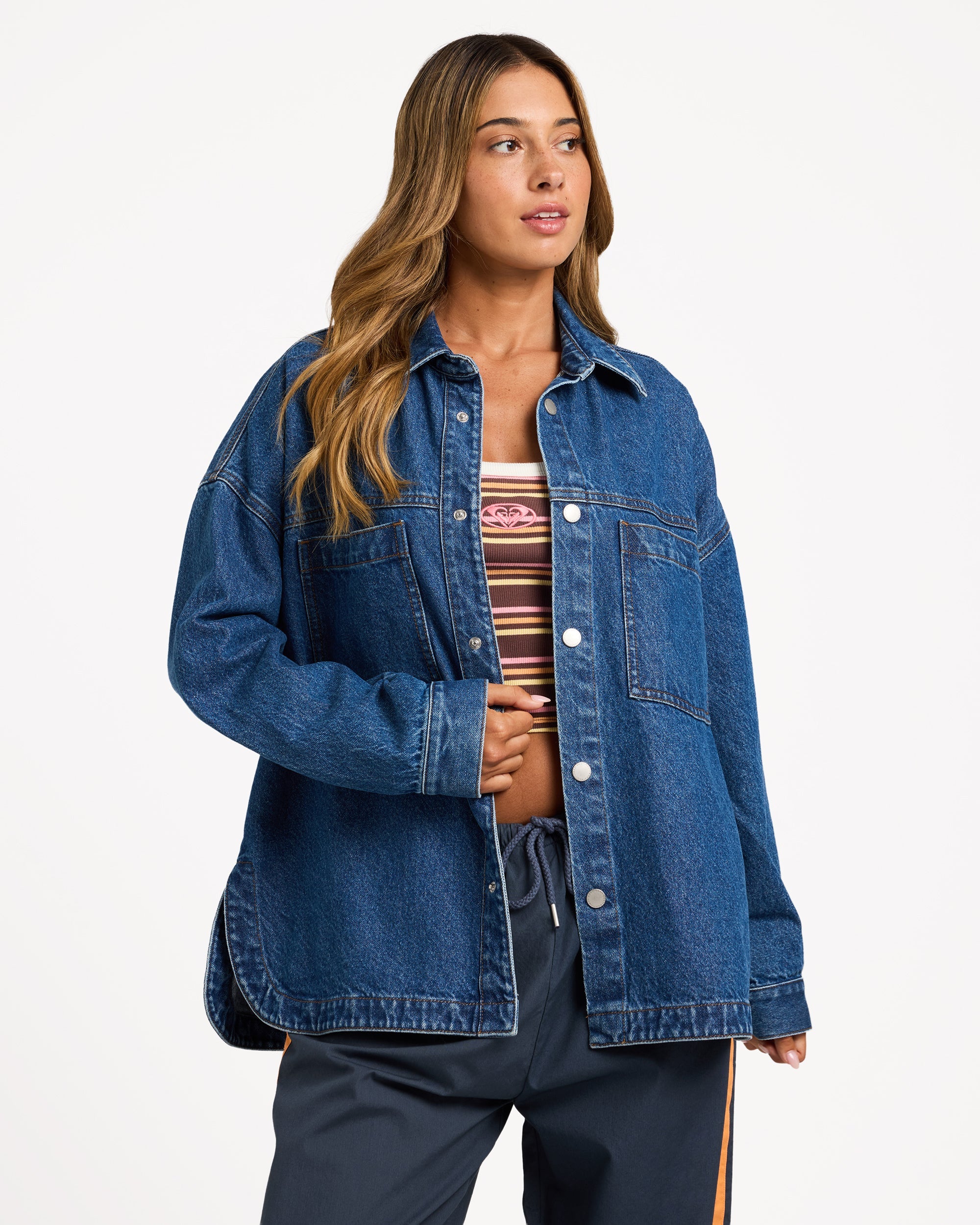 Womens Back Slider Denim Jacket