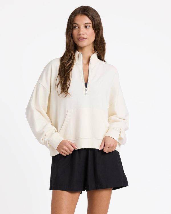 Womens Movin Up Half Zip Fleece Jumper