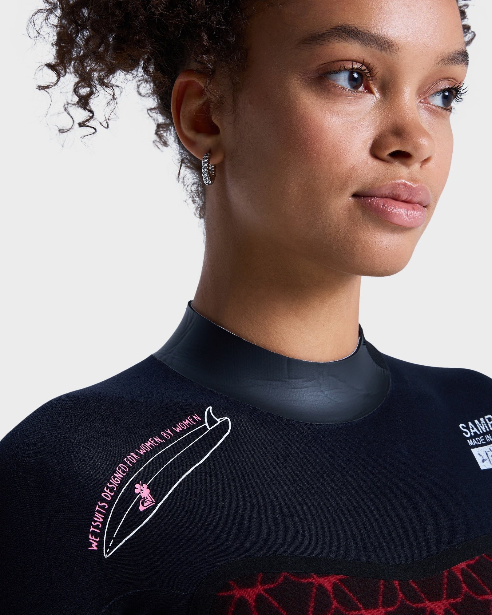 Womens 3/2mm Swell Natural Back Zip Wetsuit – Flower – Roxy New