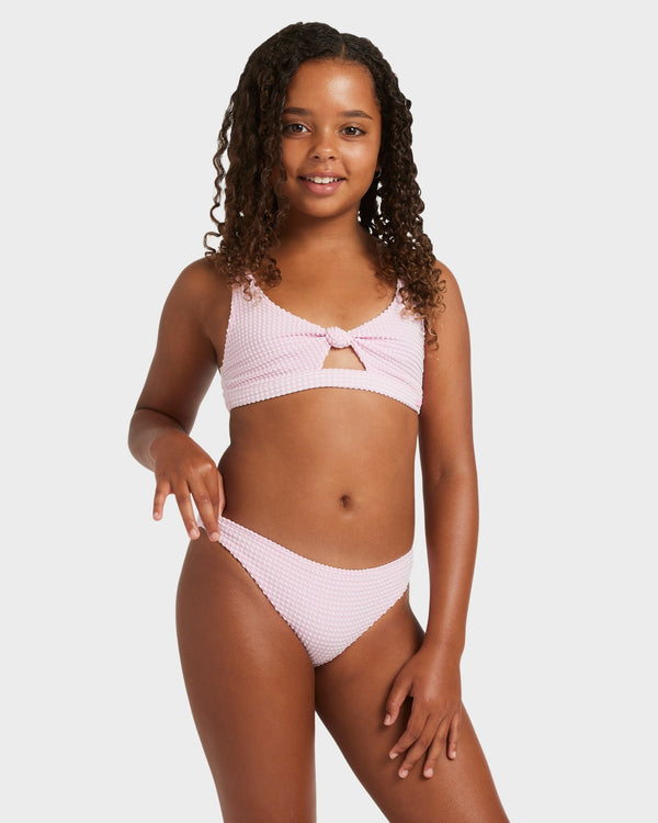 Girls 8-16 Daisy Check Bralette Two Piece