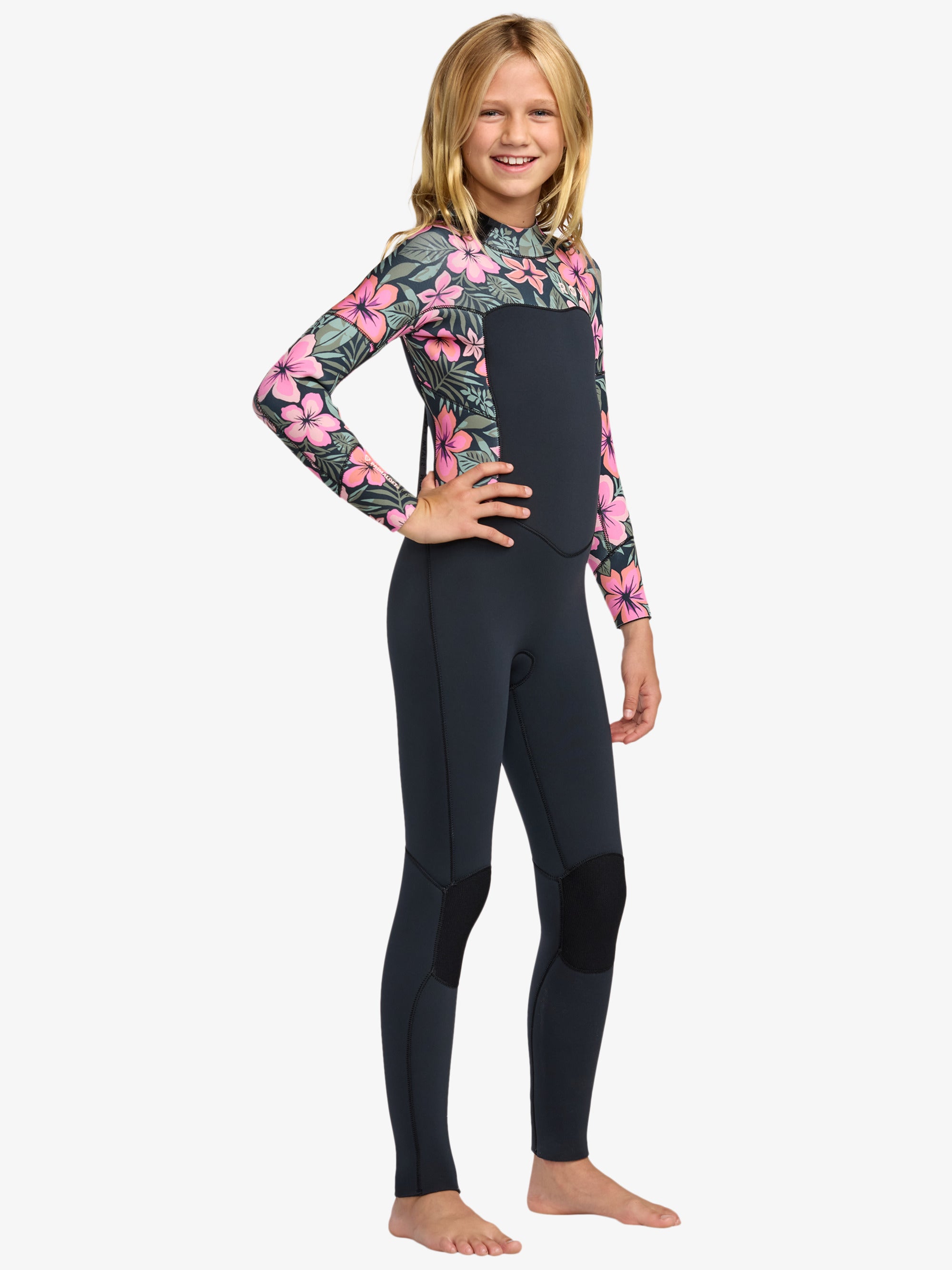 Girls 2-16 3/2mm Swell Natural Backzip Wetsuit