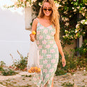 Womens Stay Sunny Slip Midi Dress