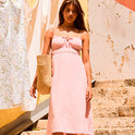 Womens Rosie Skies Slub Midi Dress
