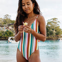 Womens Fields V-Neck One Piece Swimsuit