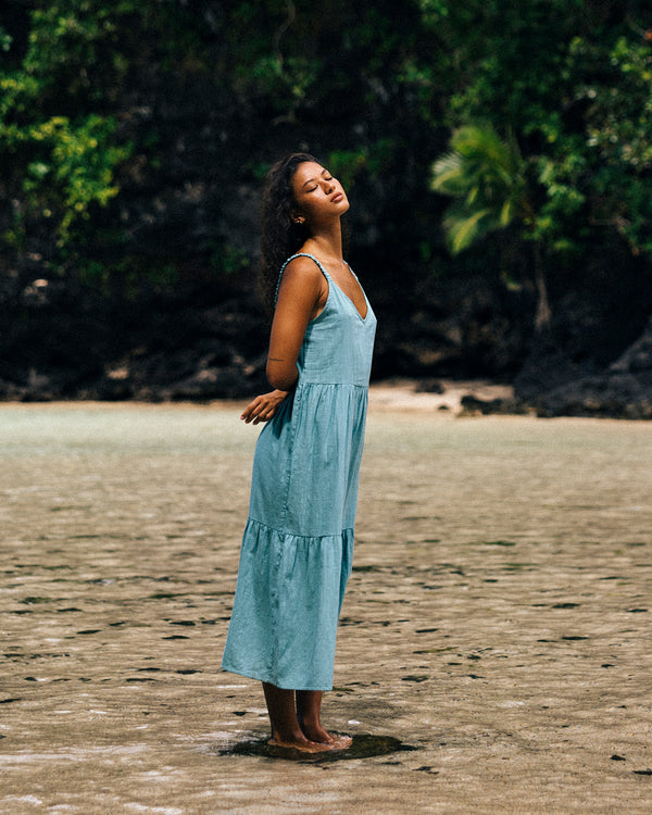 Womens Waiting Line Midi Dress