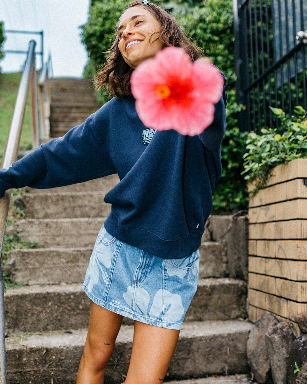 Womens Stunning Spirit Denim Mini Skirt