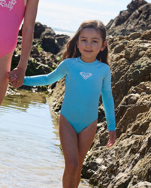 Girls 2-7 Tiny Tides Long Sleeve One Piece Swimsuit