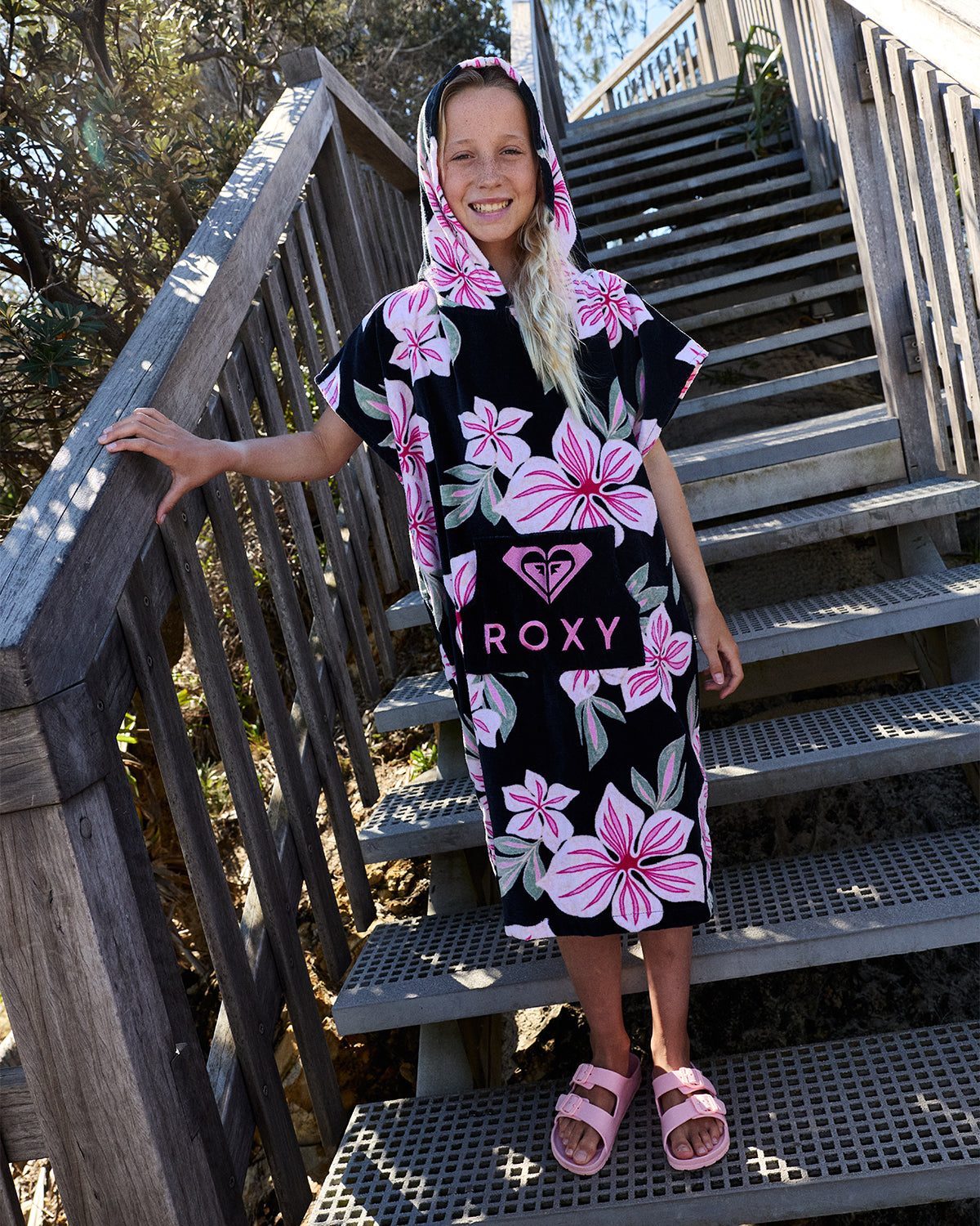 Girls 8-16 Roxy Vibes Hooded Towel
