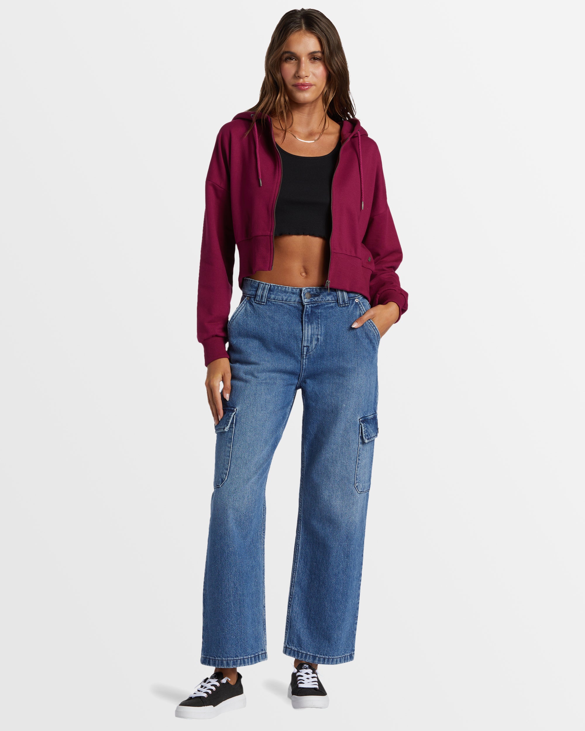 Womens Shorebreak Zip Hoodie Sweatshirt