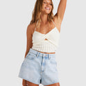 Womens Venice Cropped Strap Camisole