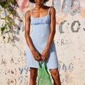 Womens Sweet Lily Mini Slip Dress