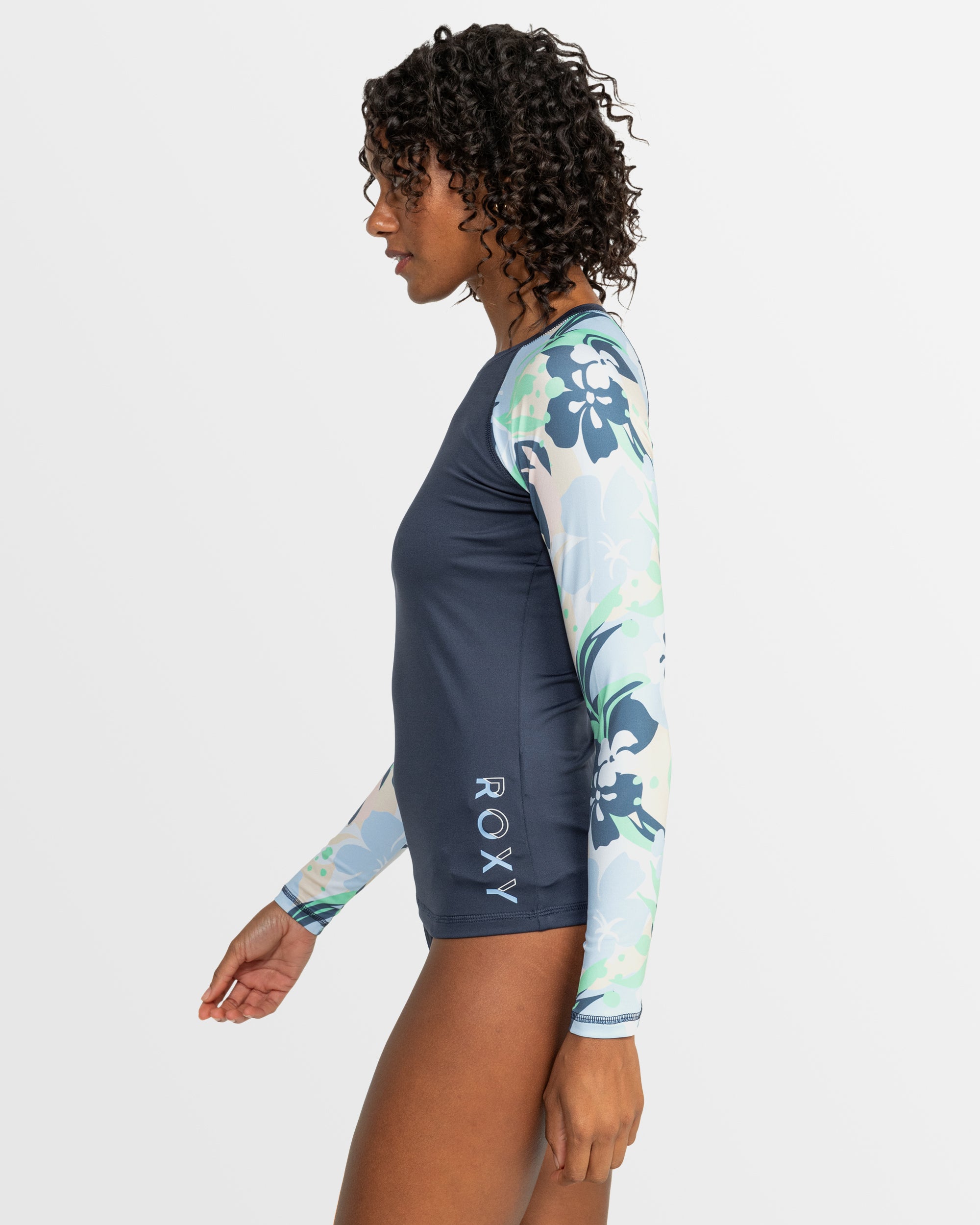 Womens Long Sleeve Printed Rashguard L/Sl Surf Tee