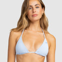 Womens Gingham Tiki Triangle Bikini Top