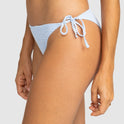 Womens Gingham Tie Side Cheeky Bikini Bottom