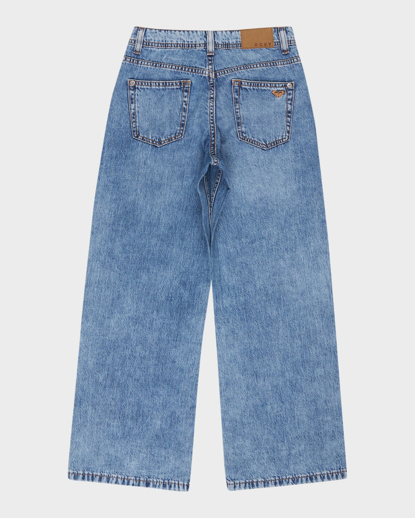 Girls 8-16 Milla Wide Mid Leg RG Denim Jeans