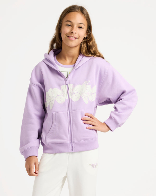 Girls 4-16 Midnight Hike Brushed Zip Up Hoodie