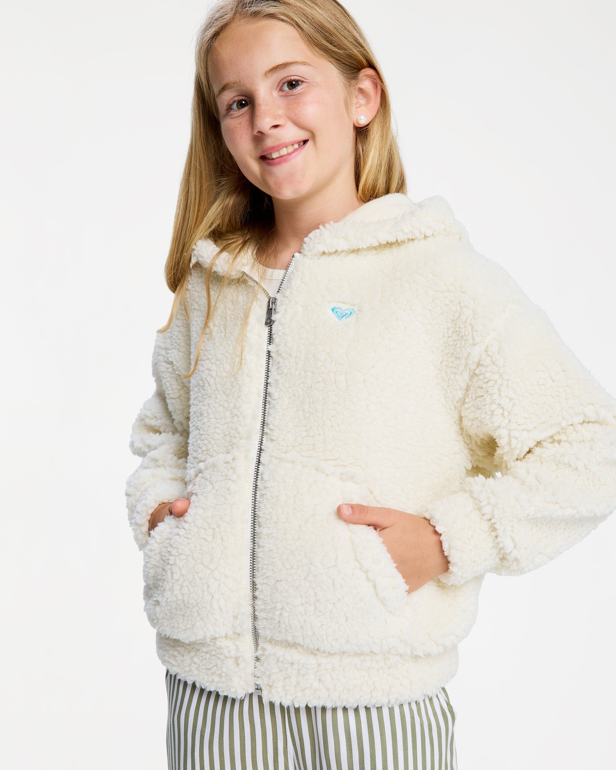 Girls 4-16 Back to Full Fleece Jacket