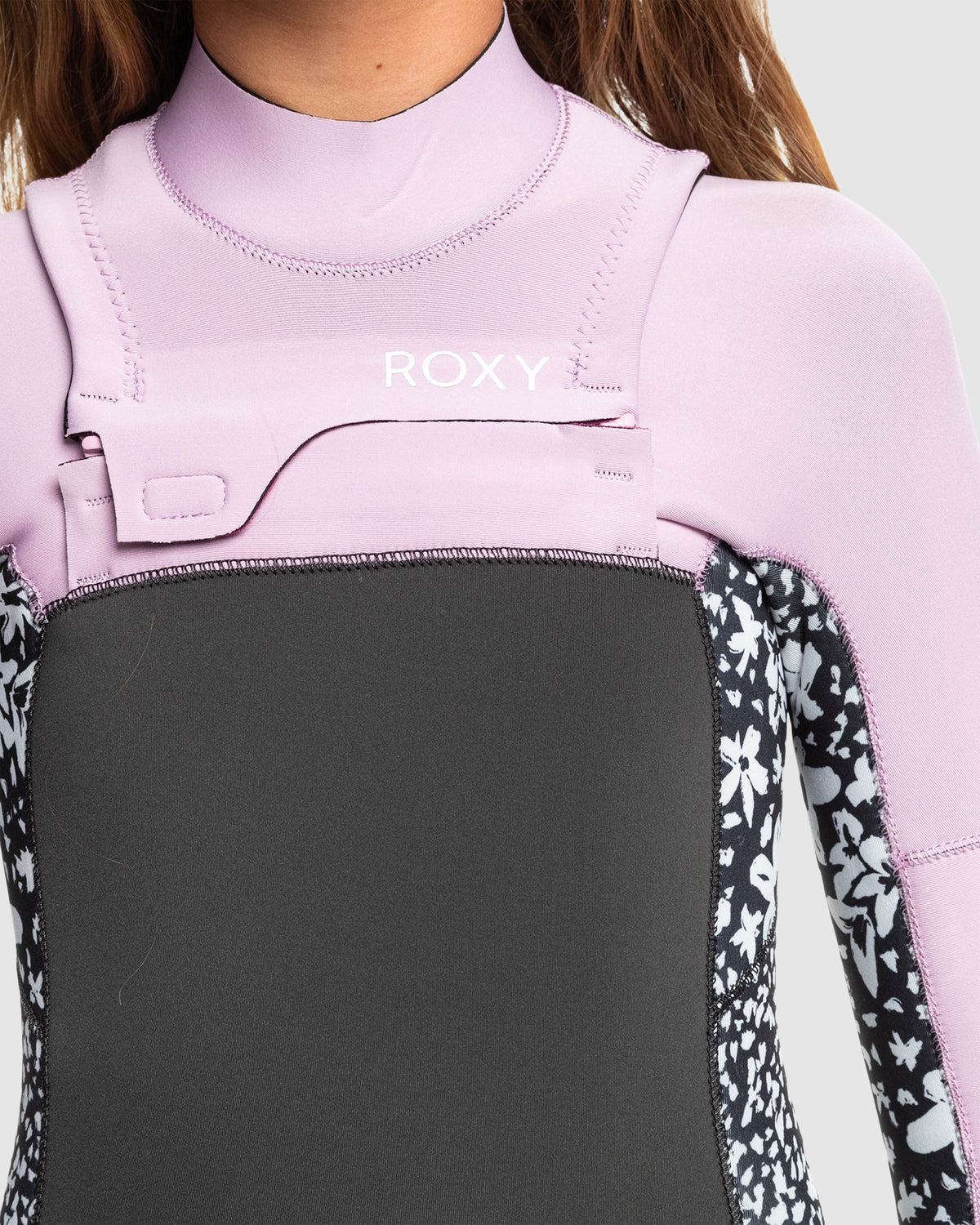 Girls 8-16 4/3Mm Swell Series Chest Zip Wetsuit
