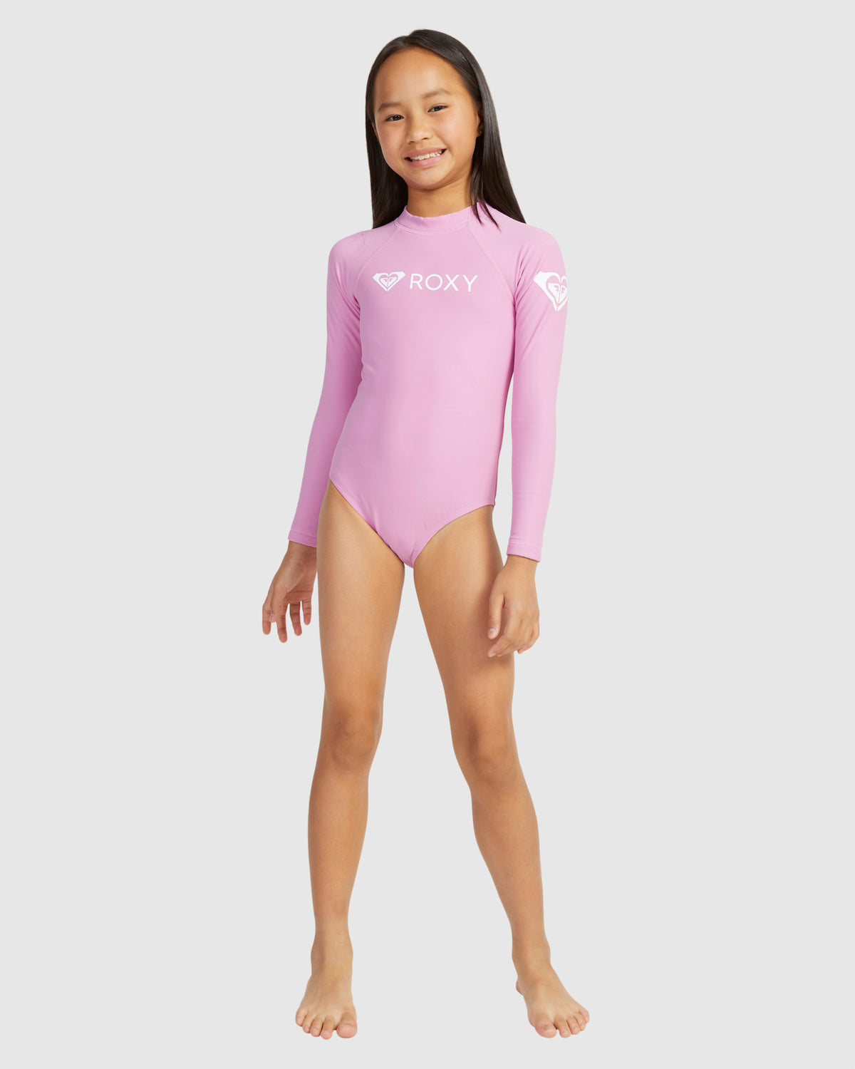Girls Heater Ls Onesie Rashguard