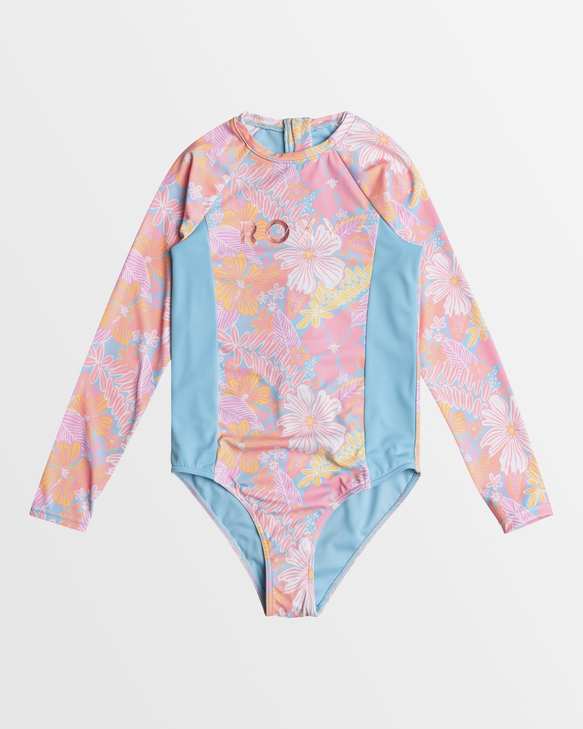 Girls 8-16 Hidden Garden Long Sleeve One Piece Rash Vest