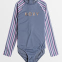Girls 8-16 Hidden Garden Long Sleeve One Piece Rash Vest