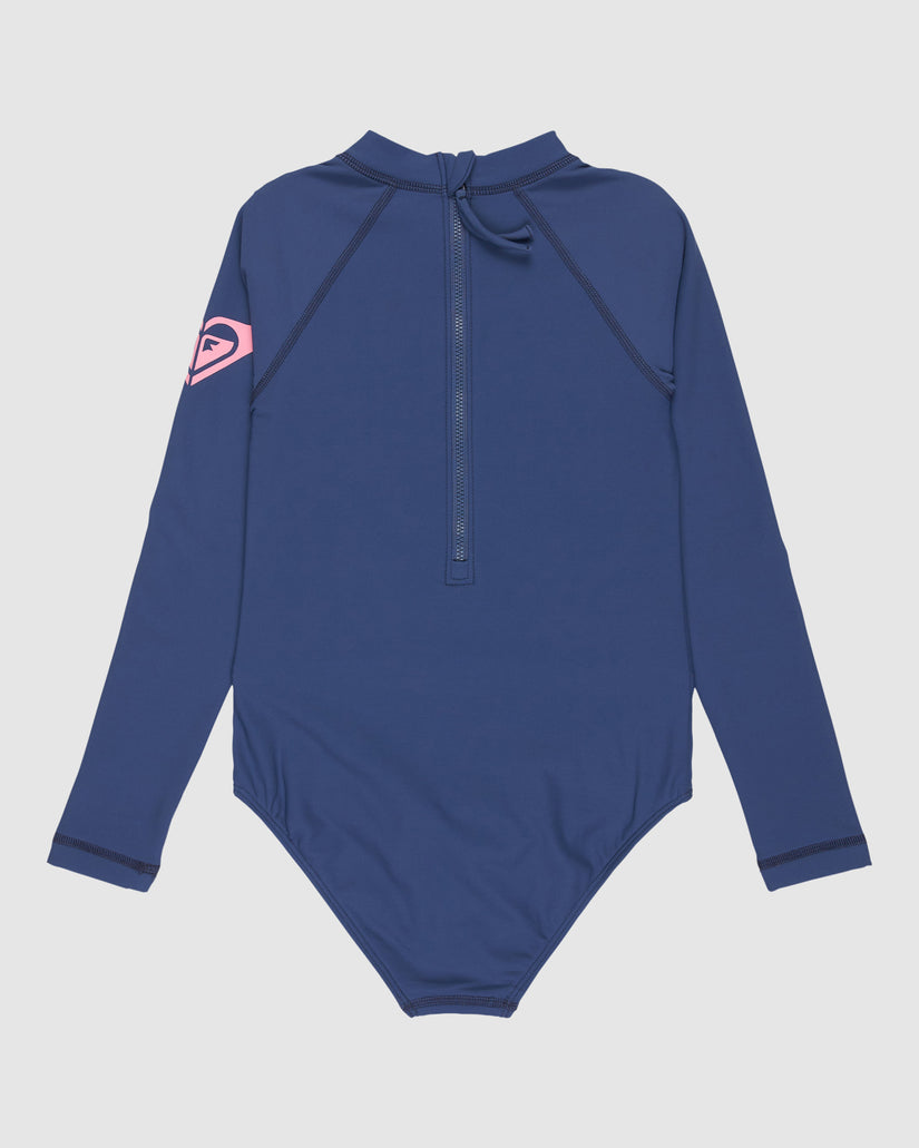 Girls 8-16 Heater Long Sleeve Rash Vest