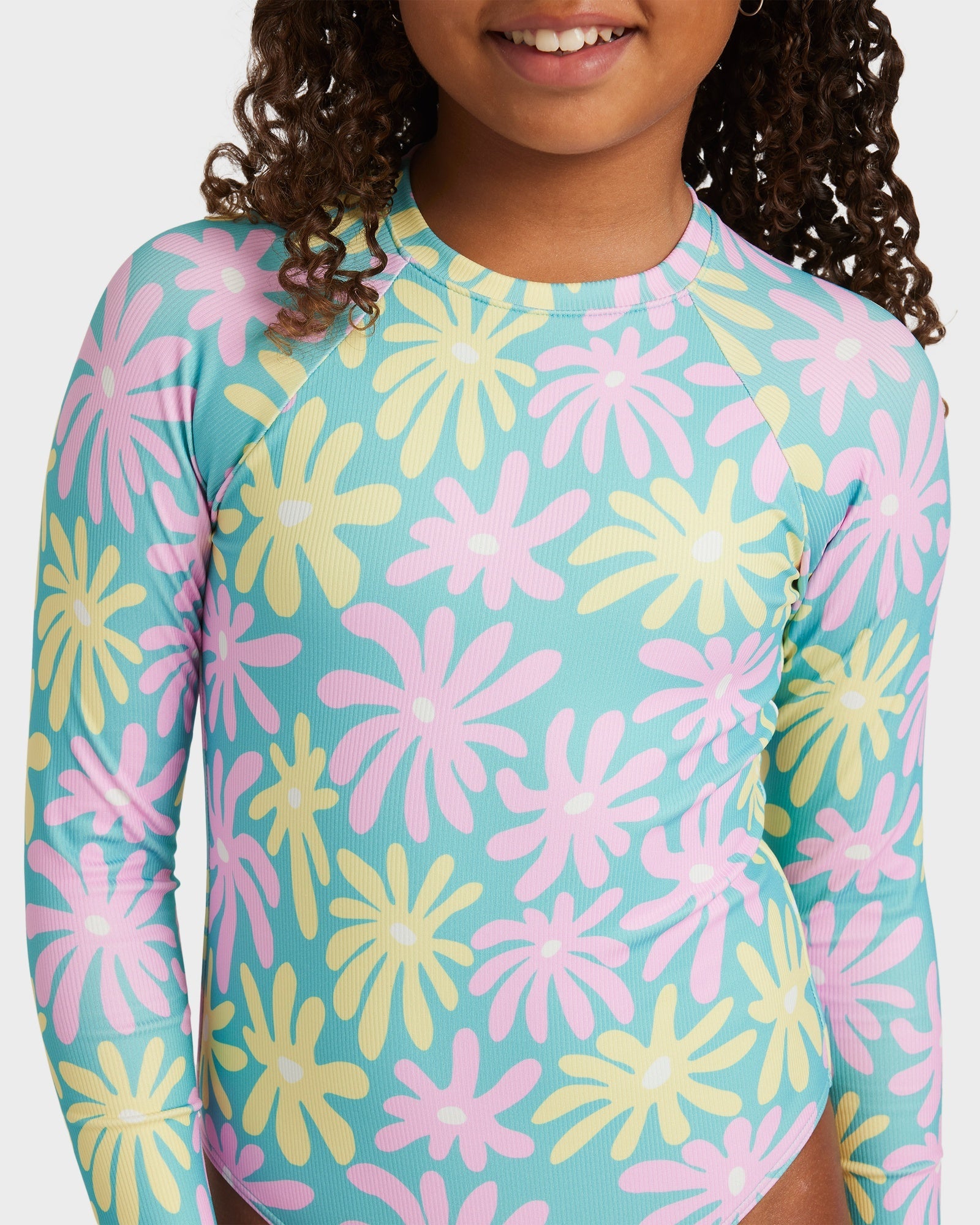 Girls 8-16 Flower Lover One Piece Rash Vest