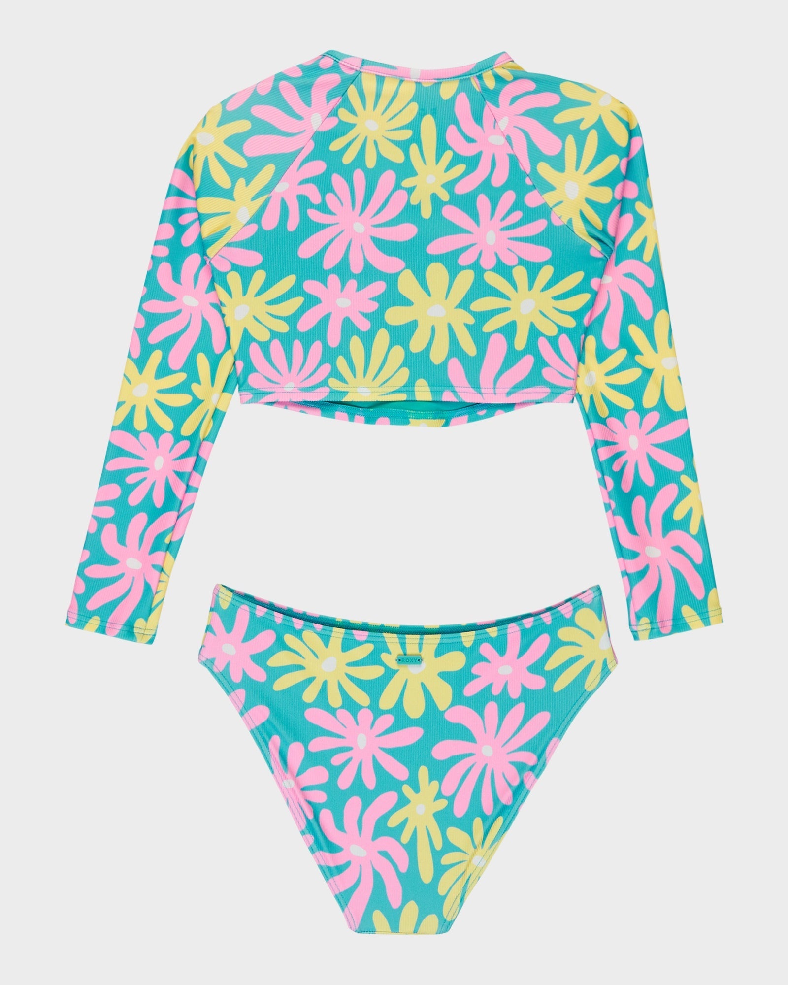Girls 8-16 Flower Lover Lycra Two Piece Rash Vest