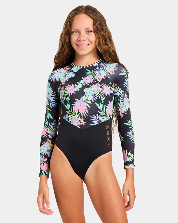 Girls 6-16 Roxy Active RG Onesie Rash Vest