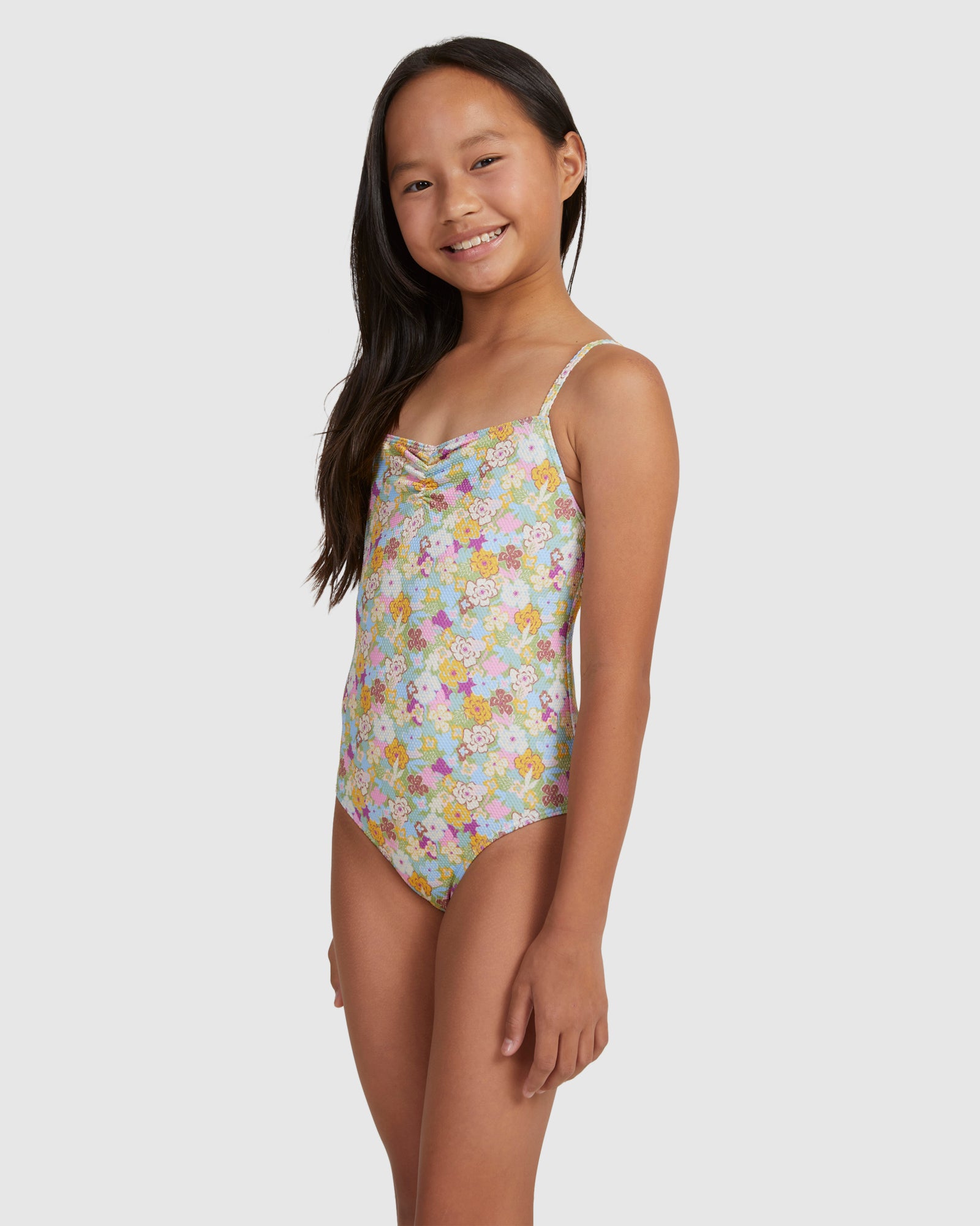 Girls 6-16 Nostalgic Seaside One Piece One Piece Swim