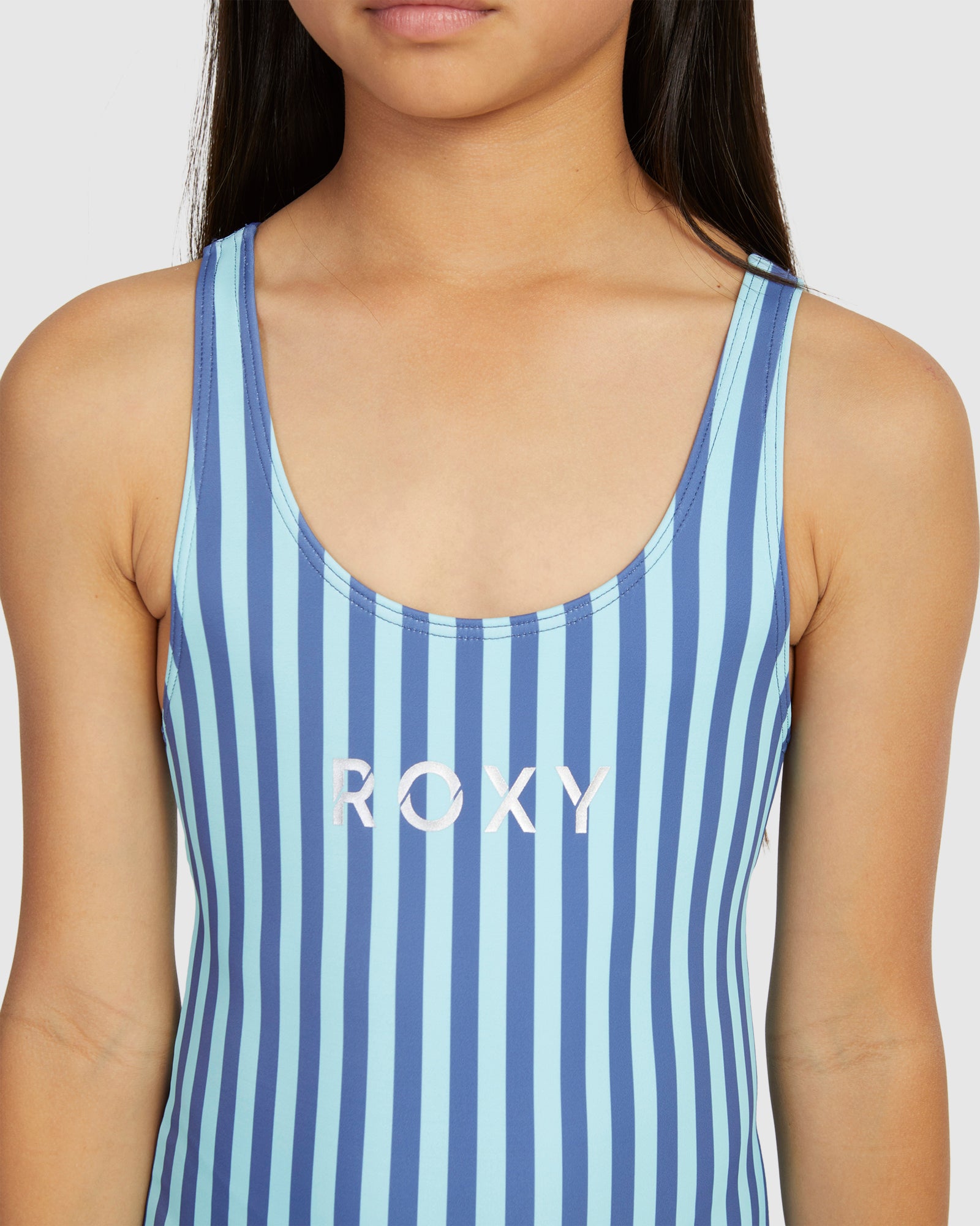 Girls 6-16 Serenity Stripe One Piece One Piece Swim