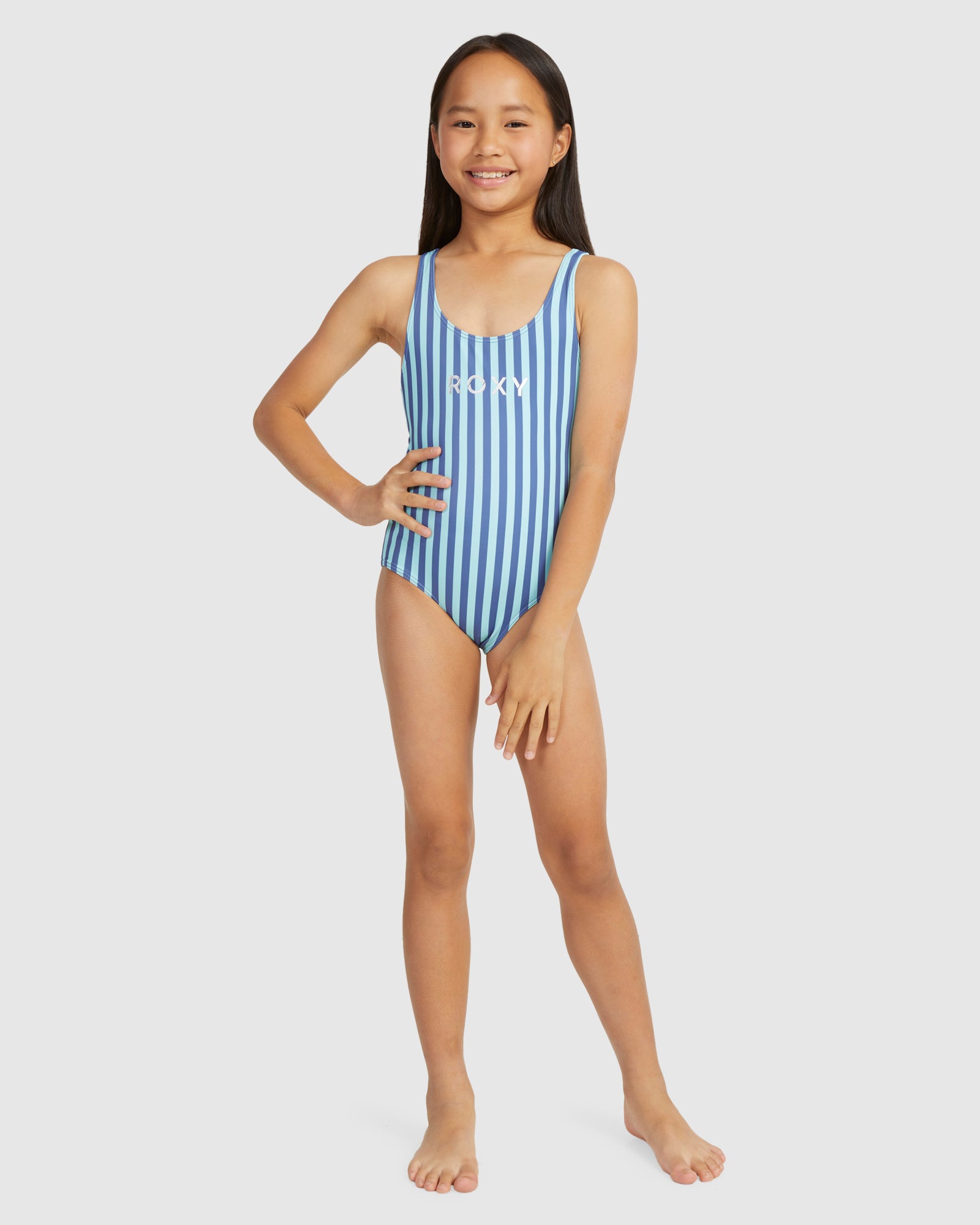 Girls 6-16 Serenity Stripe One Piece One Piece Swim