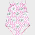 Girls 8-16 Party Waves One Piece Swimsuit