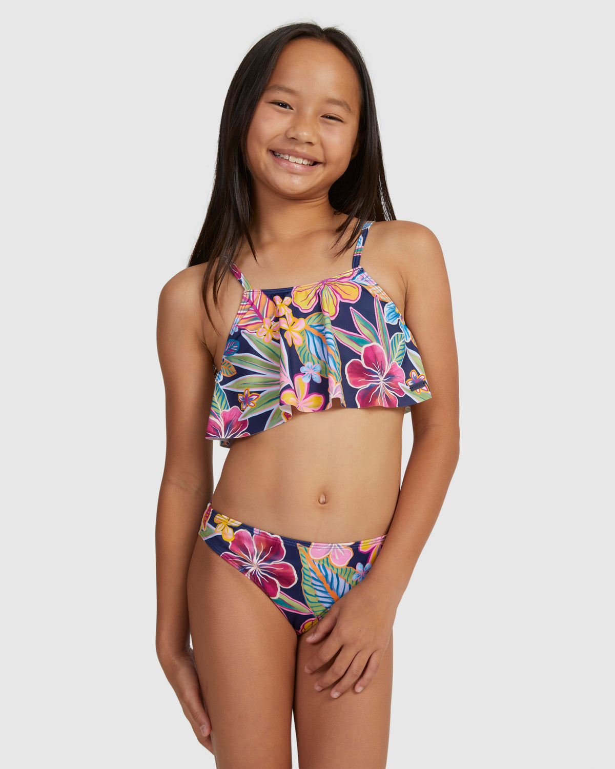 Girls 6-16 Paradise Trip Flutter Set Bikini