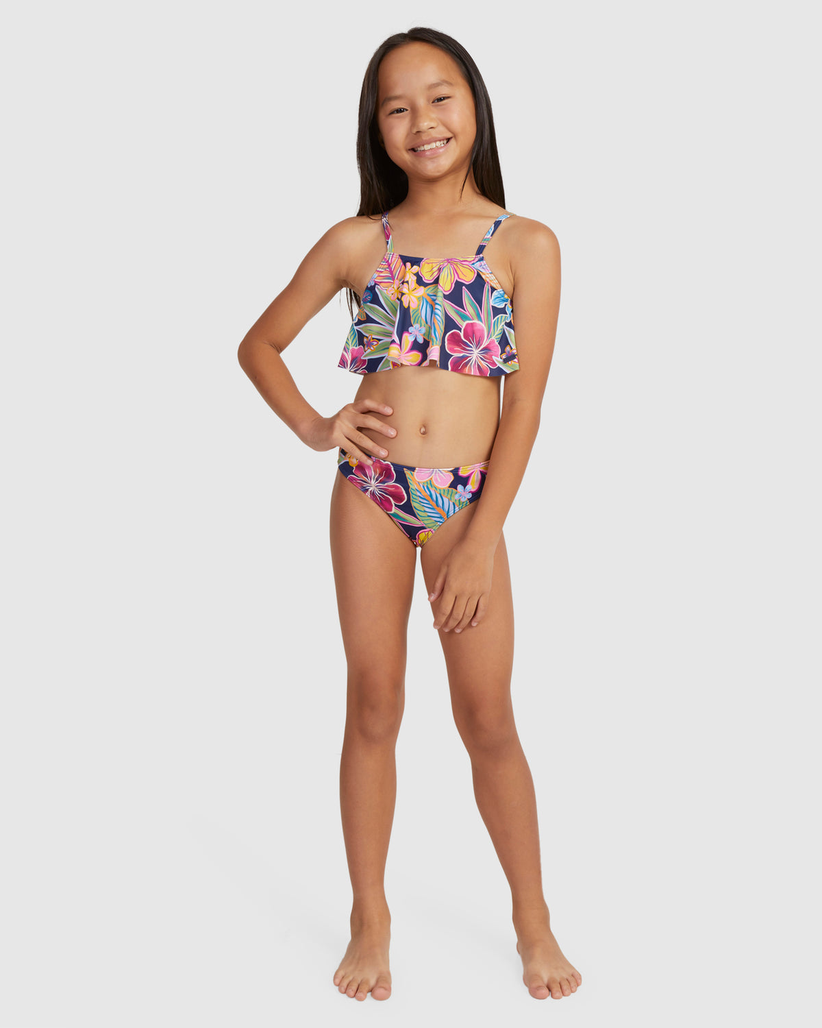 Girls 6-16 Paradise Trip Flutter Set Bikini