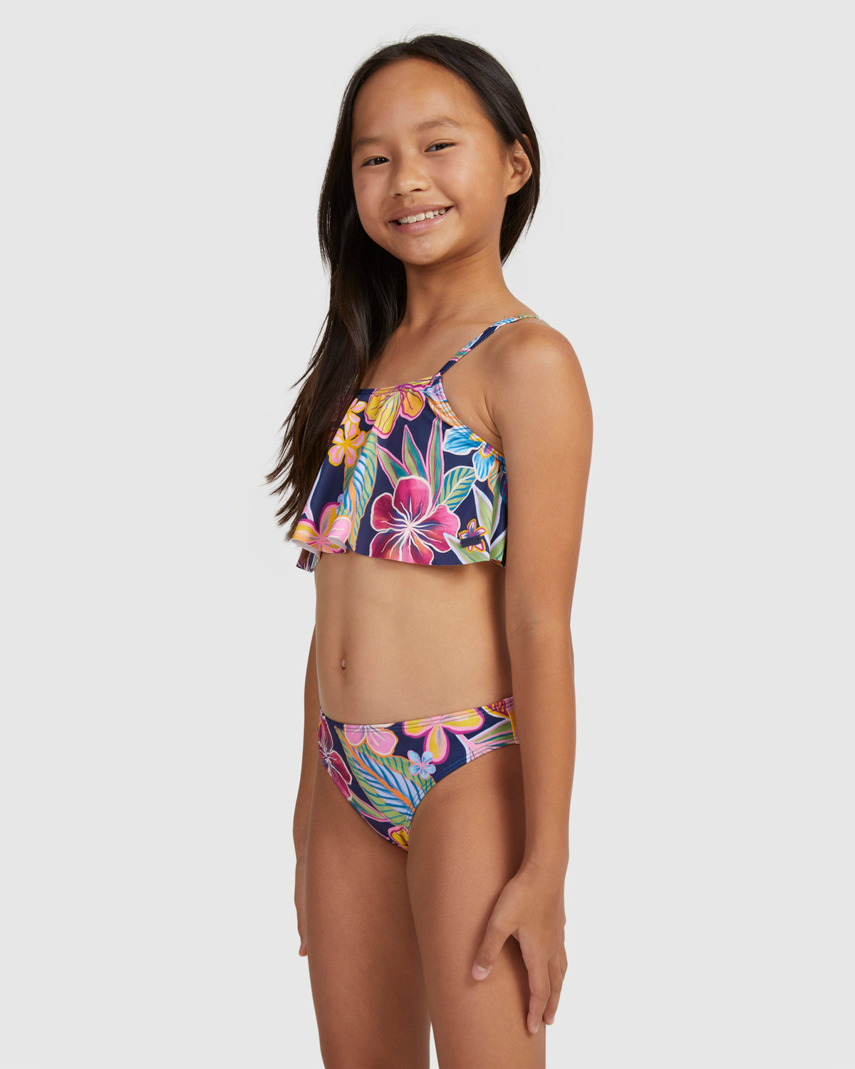 Girls 6-16 Paradise Trip Flutter Set Bikini