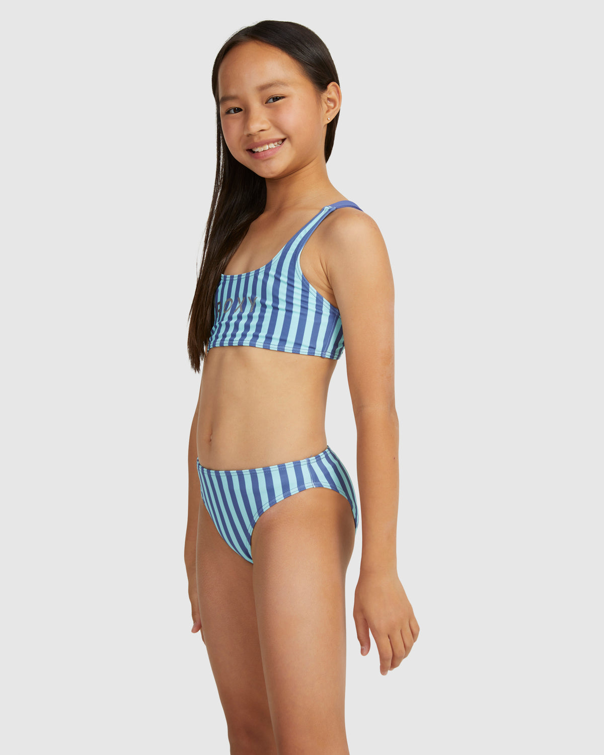 Girls 8-16 Serenity Stripe Bralette Set Bikini