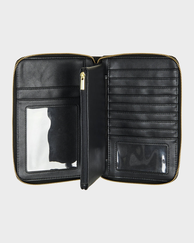 Womens Magic Happens Leather Wallet