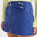 Womens Chloe Kim Mini Moto Denim Skirt