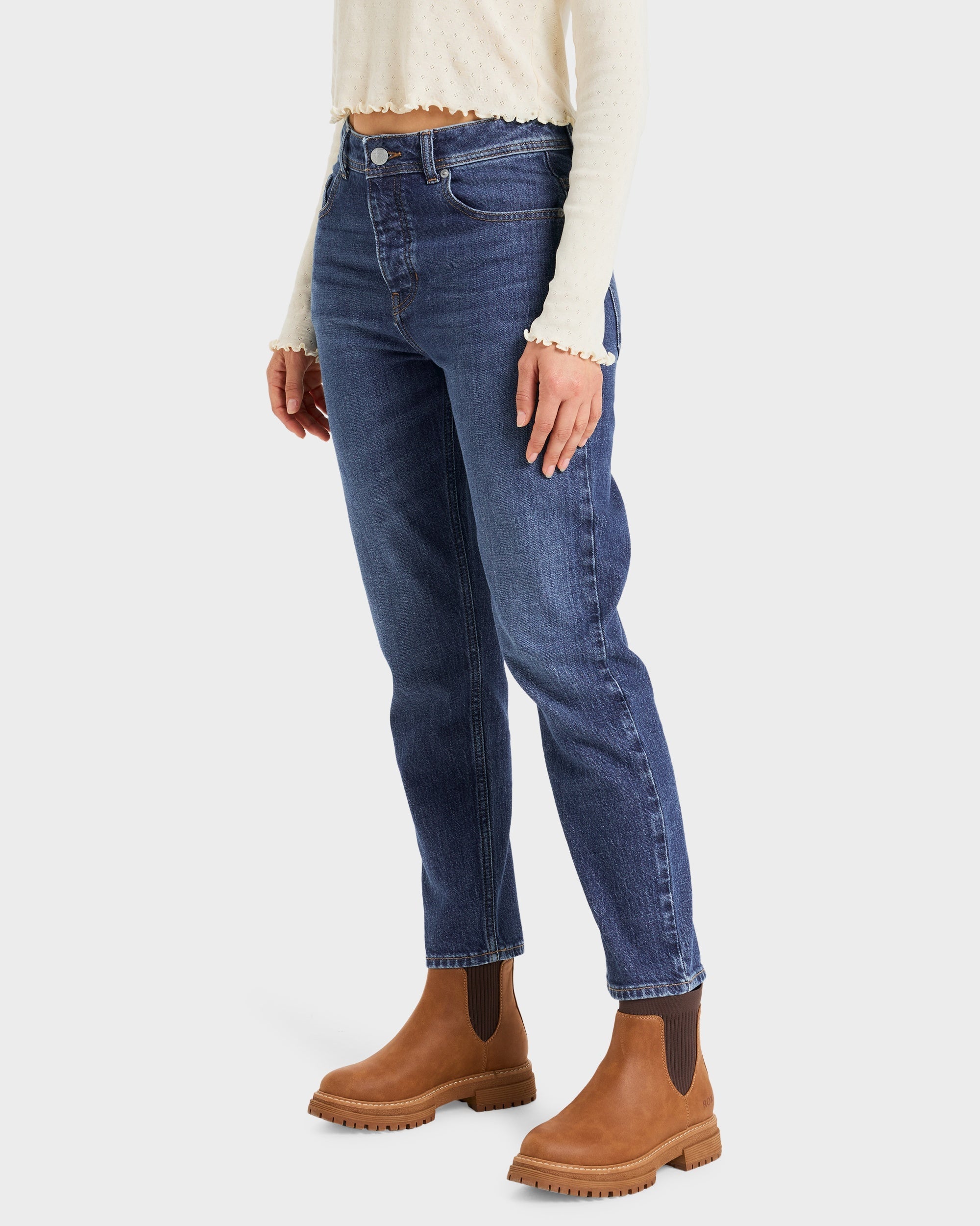 Womens Patti Straight Denim Jeans