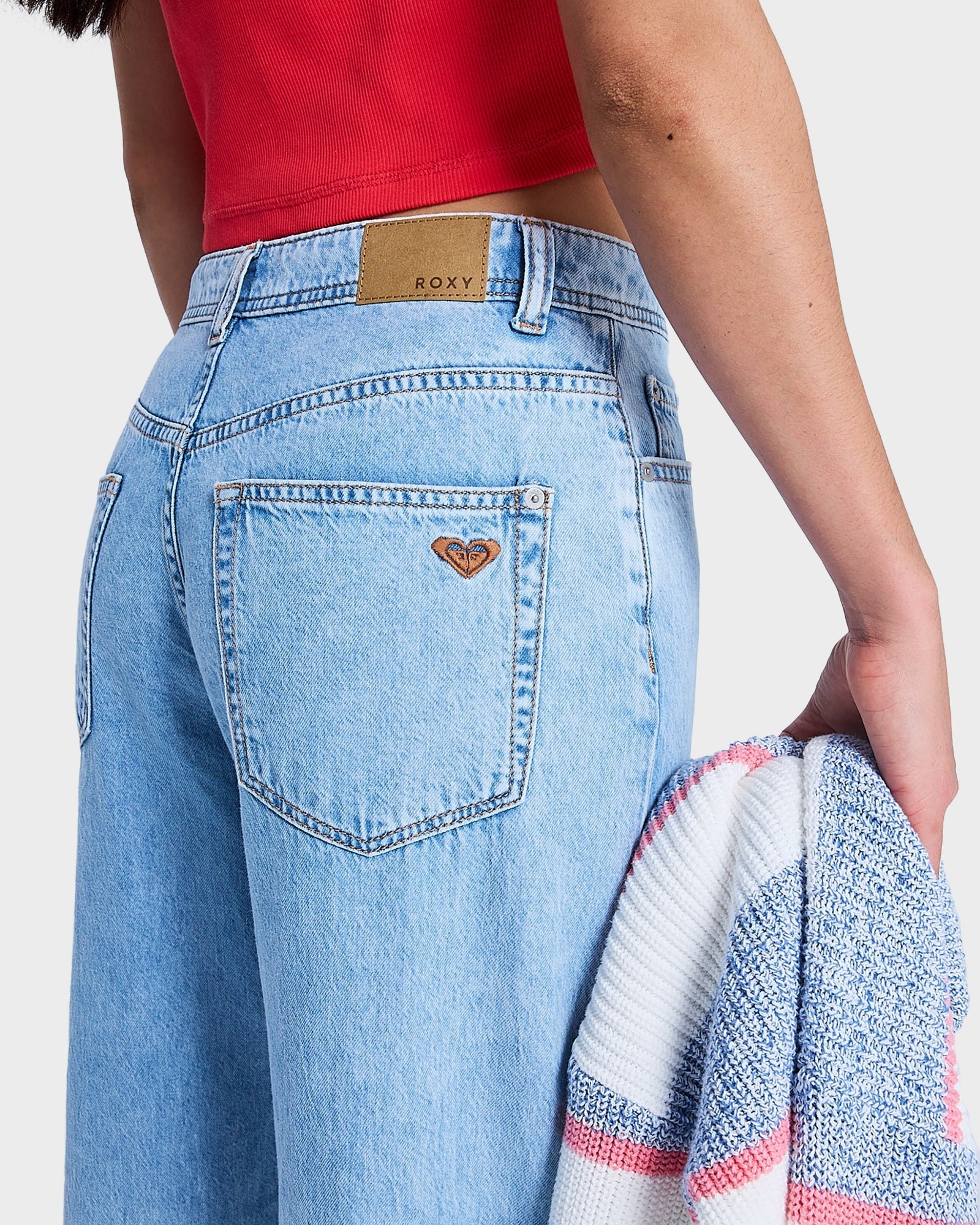 Womens Dawn Patrol Mid Sunbleached Denim Jeans