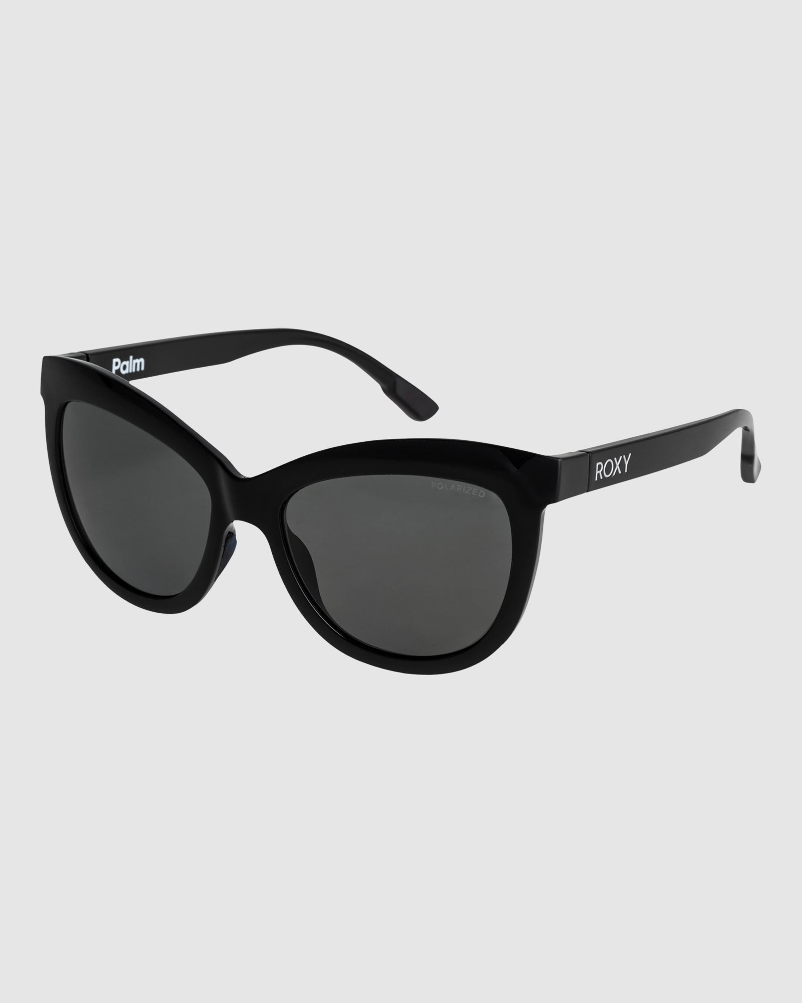 Womens Palm Polarized Sunglasses BLACK GREY PLZ Roxy