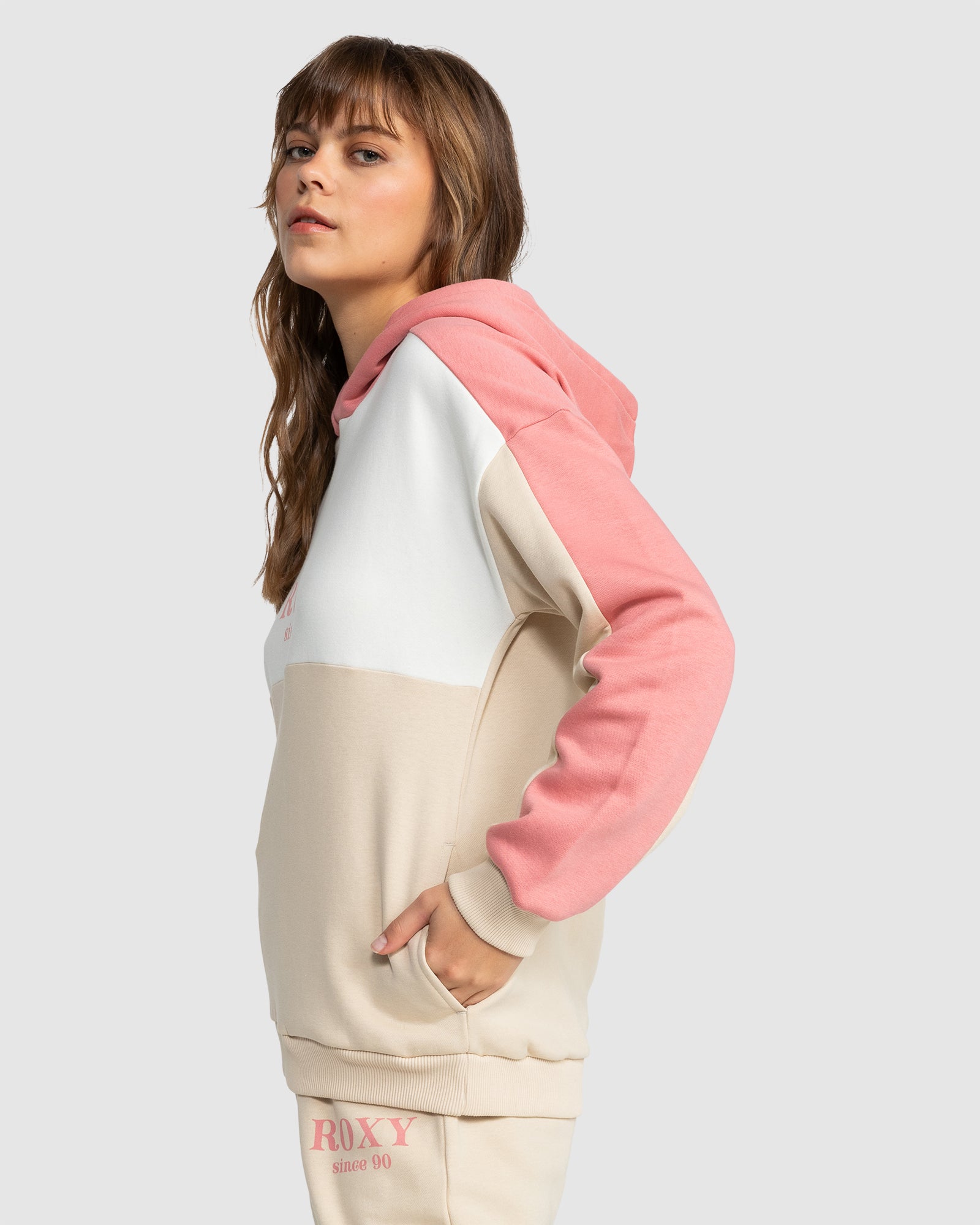 Womens Sunset Waves Pullover Hoodie