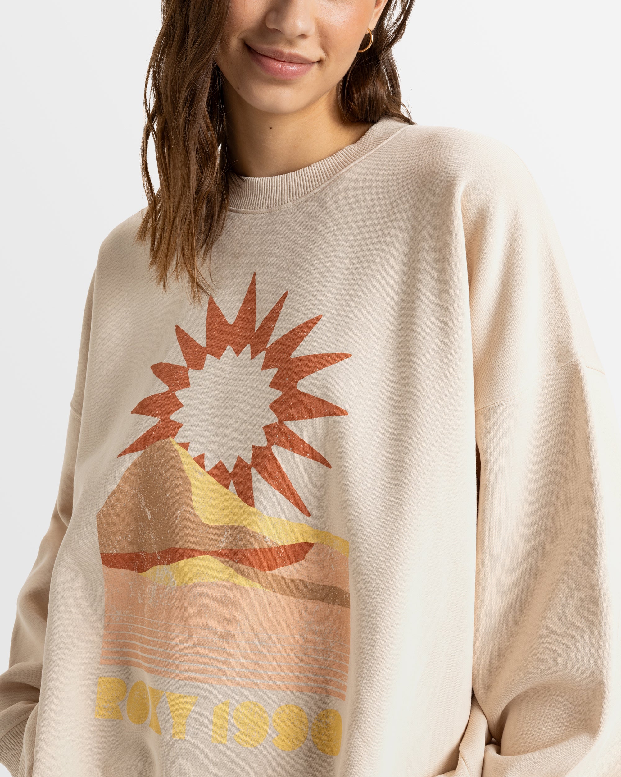 Pull à Capuche Roxy Pour Femme - En Polaire Polyester, Coupe Regular, Poche Kangourou - Confortable Et Chaud Pour Loisirs - 2