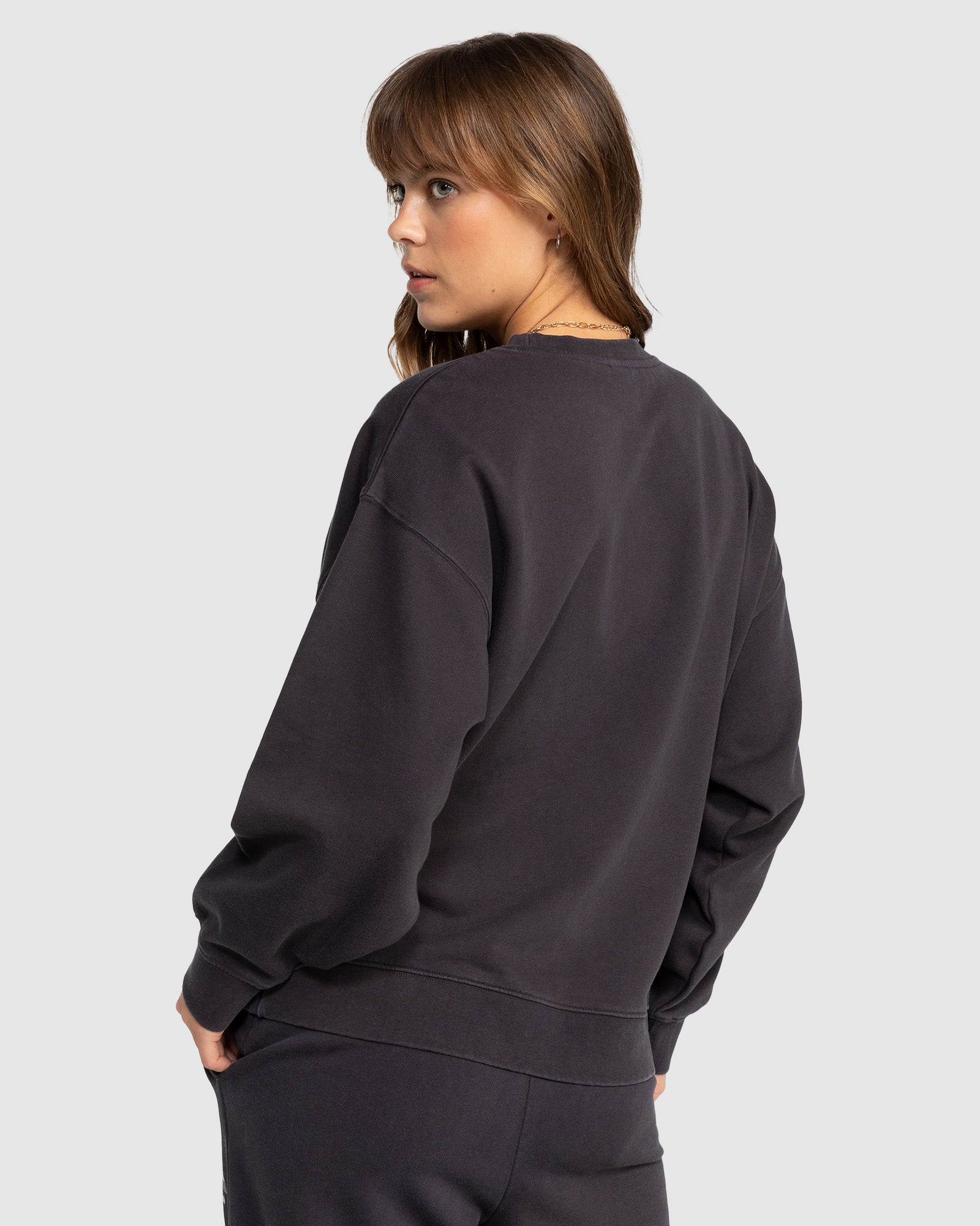 Womens Into The Night Crew Neck Sweatshirt