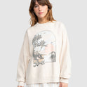 Womens Lineup Oversized Pullover Sweatshirt