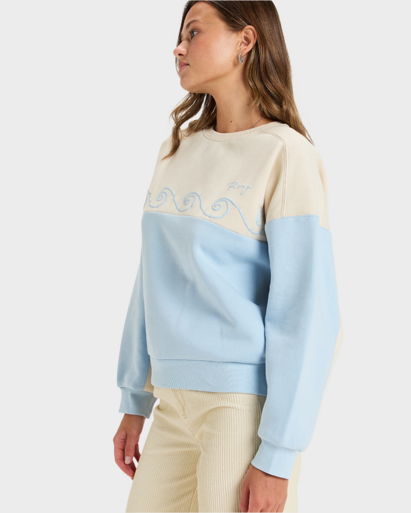 Womens Waves Of Nature Crew Neck
