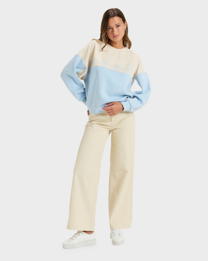 Womens Waves Of Nature Crew Neck