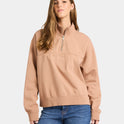 Womens Our Town Half Zip Fleece Top