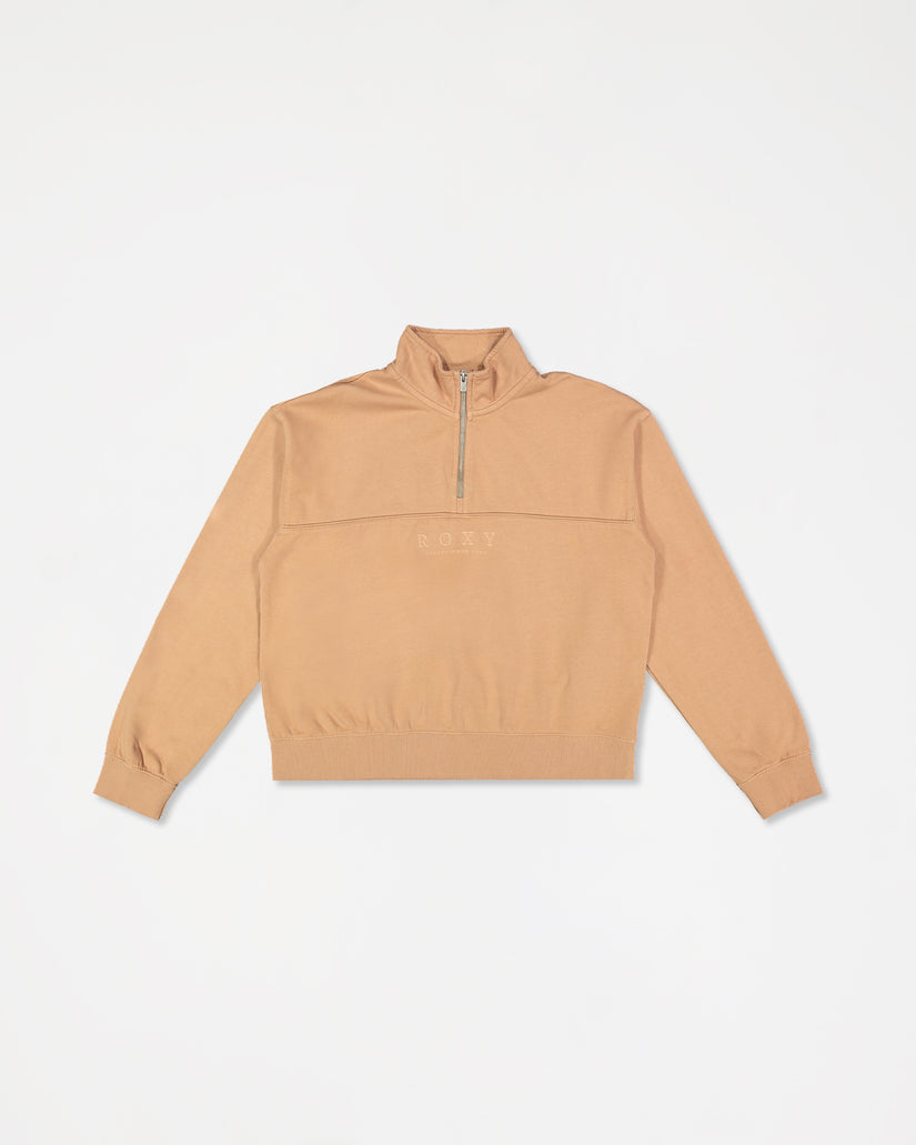 Womens Our Town Half Zip Fleece Top